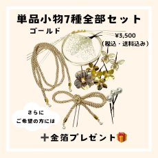 画像1: 22-1【単品小物7種全部セット】ゴールド (1)