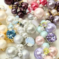 画像15: 32【カラーパール帯留め】シルバー金具 (15)