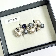 画像16: 32【カラーパール帯留め】シルバー金具 (16)