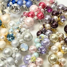画像2: 32【カラーパール帯留め】シルバー金具 (2)