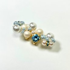 画像8: 31【カラーパール帯留め】ゴールド金具 (8)