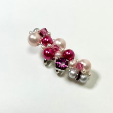 画像11: 32【カラーパール帯留め】シルバー金具 (11)