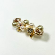 画像12: 31【カラーパール帯留め】ゴールド金具 (12)