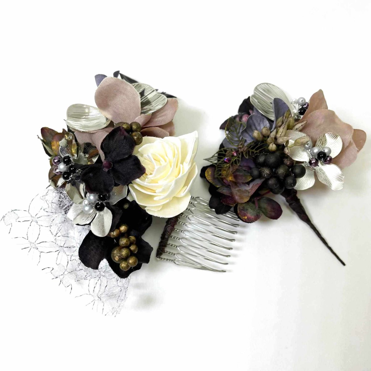 画像5: 6-2【ダリア】黒×シルバー (5)