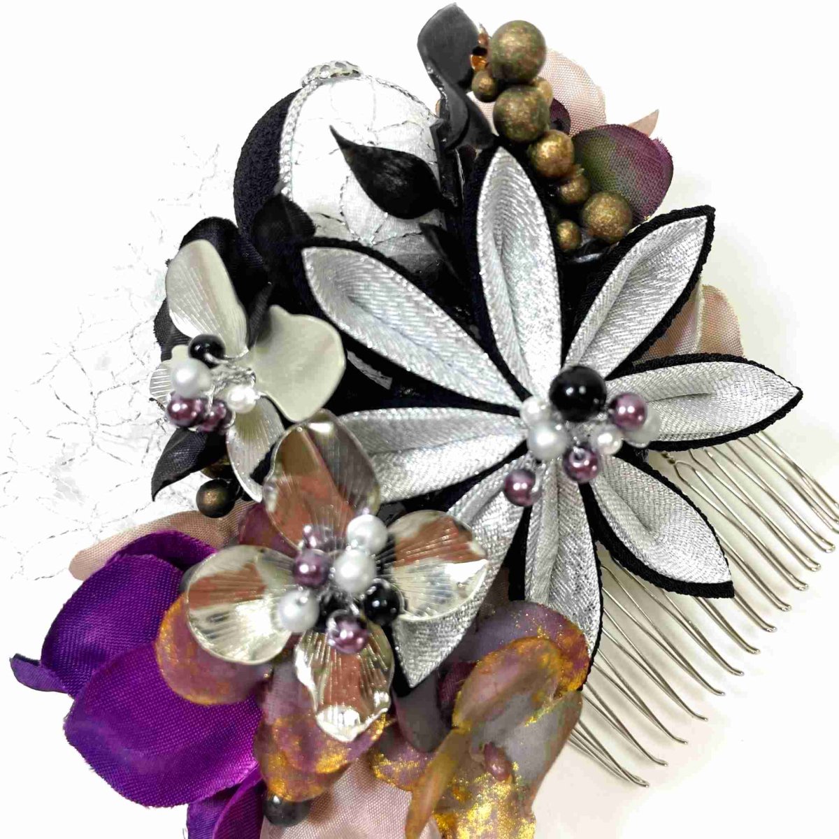 画像6: 6-2【ダリア】黒×シルバー (6)