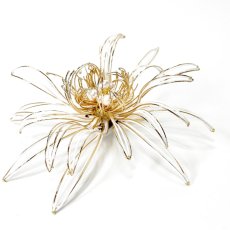 画像2: 7-3【水引の花】曼珠沙華　アイボリー×白 (2)