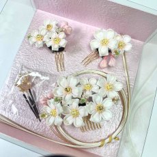 画像10: 1-4【桜】白（正絹ちりめん） (10)