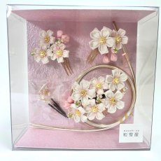 画像9: 1-4【桜】白（正絹ちりめん） (9)