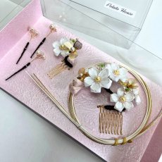 画像8: 24-15【桜】白（コットンオーガンジー） (8)