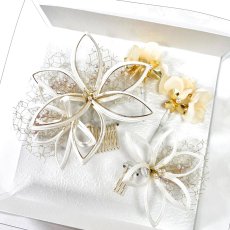 画像5: 7-5【水引の花】白百合 (5)