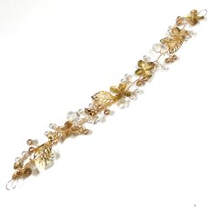 画像6: 7-6【水引の花】ダリア＋ゴールドワイヤーアクセサリ (6)