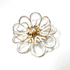 画像5: 7-6【水引の花】ダリア＋ゴールドワイヤーアクセサリ (5)