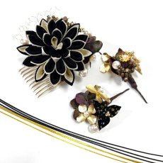 画像2: 24-22【ミディアムダリア】黒 (2)