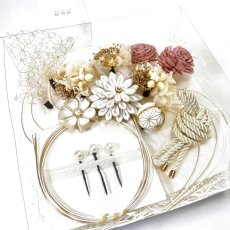 画像16: 3-10【ダリア&ドライフラワー】白×ゴールド (16)