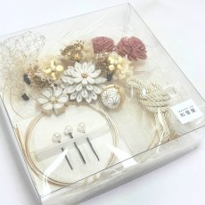 画像18: 3-10【ダリア&ドライフラワー】白×ゴールド (18)