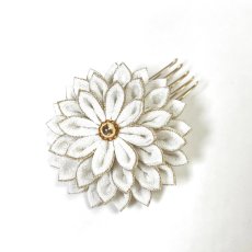 画像4: 3-10【ダリア&ドライフラワー】白×ゴールド (4)