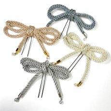 画像1: 21-8 【単品小物】パール付きリボン (1)