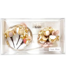 画像14: 24-25【玉飾り6個】白×くすみピンク (14)