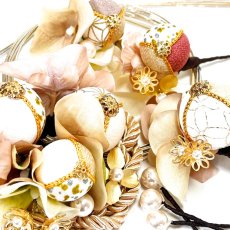 画像2: 24-25【玉飾り6個】白×くすみピンク (2)