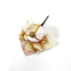 画像10: 24-25【玉飾り6個】白×くすみピンク (10)