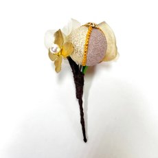 画像8: 24-25【玉飾り6個】白×くすみピンク (8)