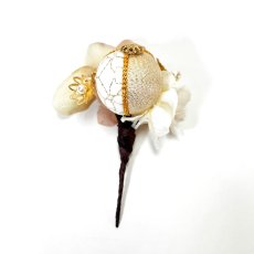 画像11: 24-25【玉飾り6個】白×くすみピンク (11)