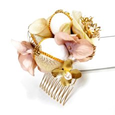 画像4: 24-25【玉飾り6個】白×くすみピンク (4)