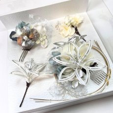 画像11: 7-7【水引の花】白百合 シルバー (11)