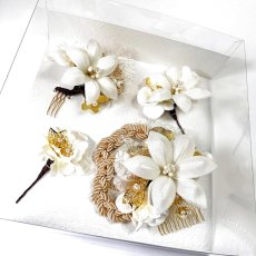 画像8: 6-9【白百合】白×アイボリー (8)