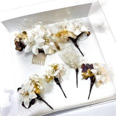 画像12: 6-10【小さな白百合五輪】白×ゴールド (12)