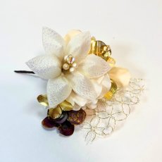画像9: 6-10【小さな白百合五輪】白×ゴールド (9)