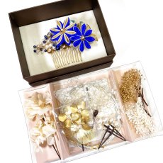 画像6: 5-7【3つの小花】群青 (6)