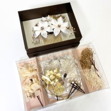 画像5: 5-3【3つの白百合】正絹羽二重 (5)