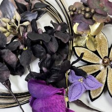 画像5: 24-2【ミニブーケ】黒×ゴールド (5)