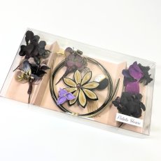 画像6: 24-2【ミニブーケ】黒×ゴールド (6)