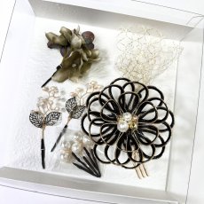 画像8: 20-1【水引の花】ダリア(黒) (8)