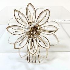 画像3: 20-2【水引の花】剣先ダリア(白) (3)