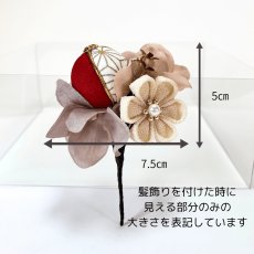 画像5: 8-3【ミディアムダリア】白×赤 (5)